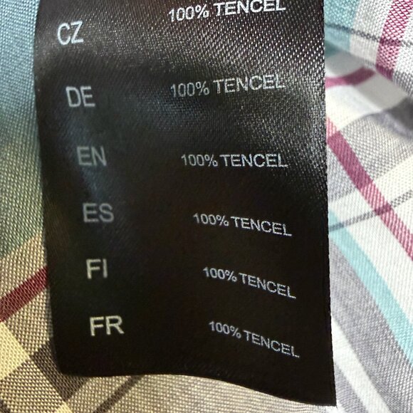 KÜHL Lexi Long-Sleeve Shirt Women’s Medium Gray–Green Plaid UPF 30 EUC - Picture 8 of 12